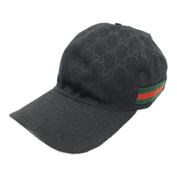 Gucci GG Sherry Line Baseball Cap Black - Picture 1 of 16